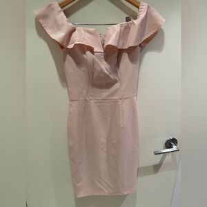 Miss Selfridge Strapless Pink Dress
